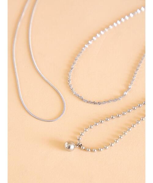 ehka sopo（エヘカソポ）の「スネークチェーンネックレス（ネックレス・レディース・シルバー・F）」の10枚目の写真