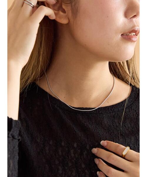 ehka sopo（エヘカソポ）の「スネークチェーンネックレス（ネックレス・レディース・シルバー・F）」の9枚目の写真
