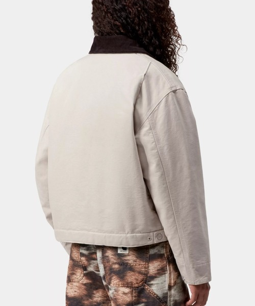 Carhartt WIP（カーハートダブリューアイピー）の「Carhartt WIP/カーハートダブリューアイピー W OG DETROIT JACKET ジャケット I035672（その他アウター・レディース・ライトパープル/ベージュ/ダークネイビー・S/XS/M）」の7枚目の写真