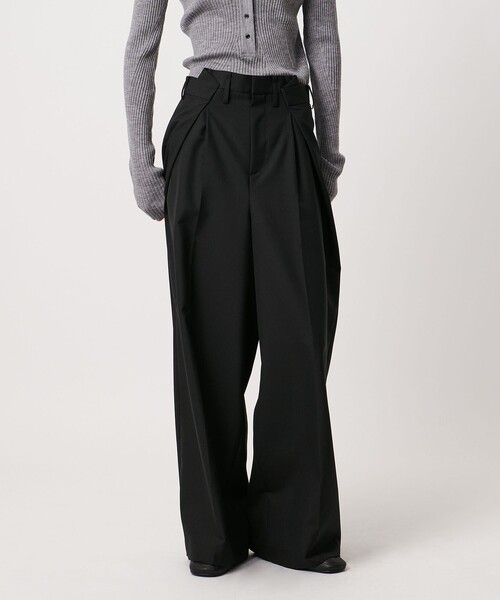 AEWEN MATOPH（イウエン マトフ）の「＜AEWEN MATOPH＞ウールモヘヤ インタックパンツ（その他パンツ・レディース・ベージュ/ブラック・34/36/38）」の7枚目の写真