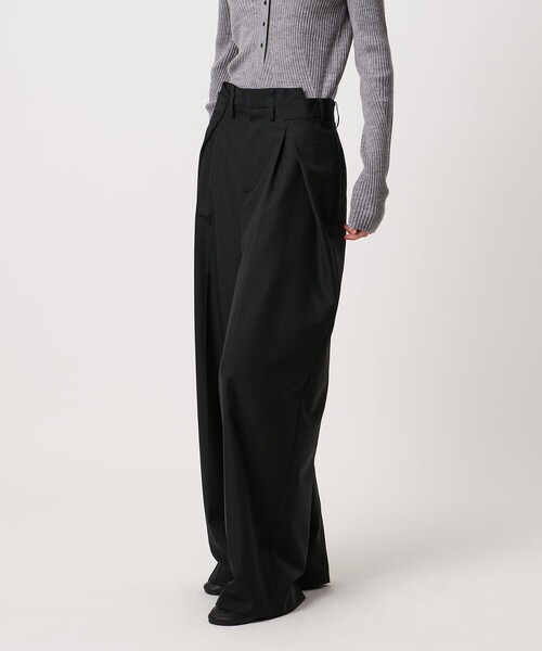 AEWEN MATOPH（イウエン マトフ）の「＜AEWEN MATOPH＞ウールモヘヤ インタックパンツ（その他パンツ・レディース・ベージュ/ブラック・34/36/38）」の9枚目の写真