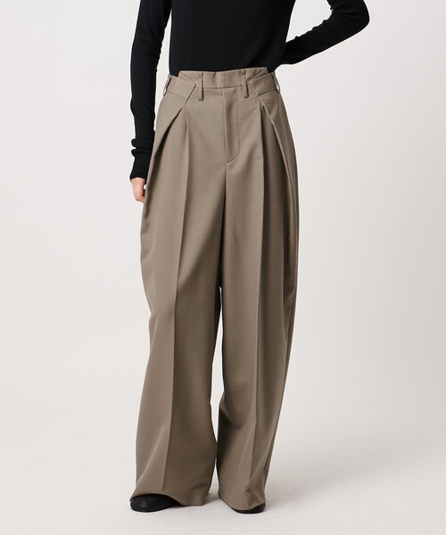 AEWEN MATOPH（イウエン マトフ）の「＜AEWEN MATOPH＞ウールモヘヤ インタックパンツ（その他パンツ・レディース・ベージュ/ブラック・34/36/38）」の14枚目の写真