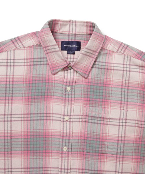thisisneverthat（ディスイズネバーザット）の「Flannel Check Shirt（シャツ/ブラウス・メンズ・バーガンディー/ピンク/セージグリーン・L/M/S/XL）」の11枚目の写真