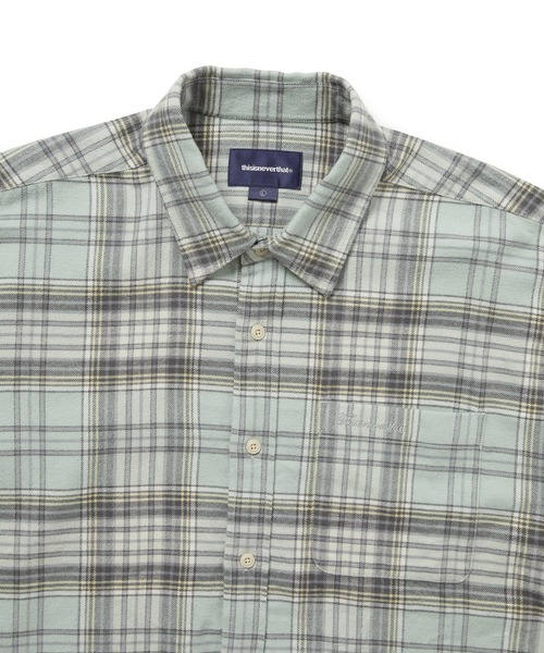 thisisneverthat（ディスイズネバーザット）の「Flannel Check Shirt（シャツ/ブラウス・メンズ・バーガンディー/ピンク/セージグリーン・L/M/S/XL）」の9枚目の写真