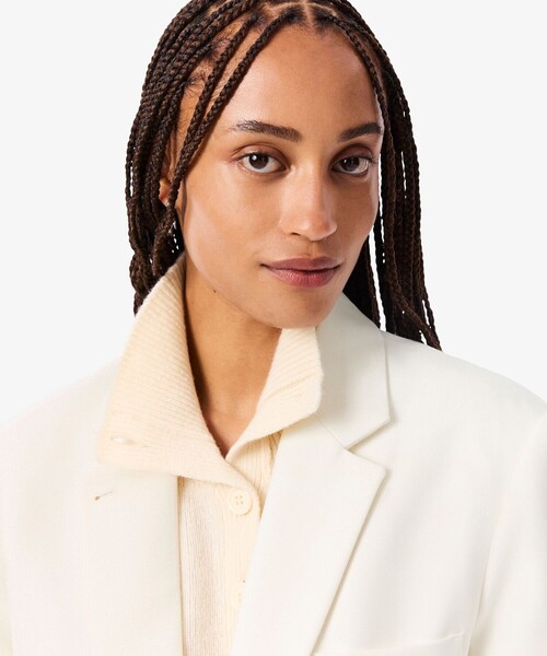 LACOSTE（ラコステ）の「3パッチポケットウールブレザー（テーラードジャケット・レディース・オフホワイト/ネイビー・36/38）」の12枚目の写真