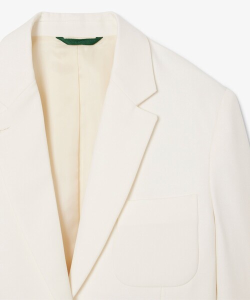 LACOSTE（ラコステ）の「3パッチポケットウールブレザー（テーラードジャケット・レディース・オフホワイト/ネイビー・36/38）」の3枚目の写真