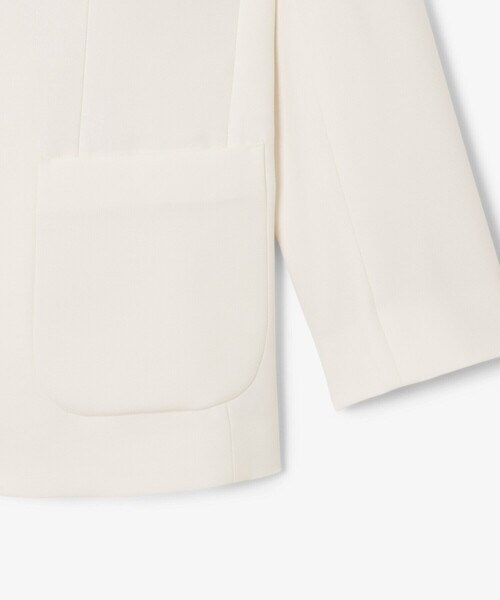 LACOSTE（ラコステ）の「3パッチポケットウールブレザー（テーラードジャケット・レディース・オフホワイト/ネイビー・36/38）」の4枚目の写真