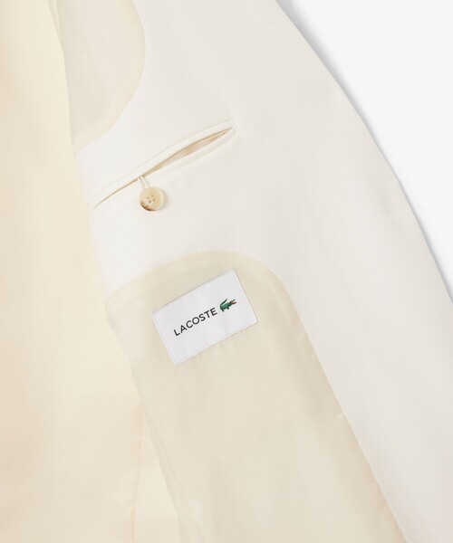LACOSTE（ラコステ）の「3パッチポケットウールブレザー（テーラードジャケット・レディース・オフホワイト/ネイビー・36/38）」の5枚目の写真