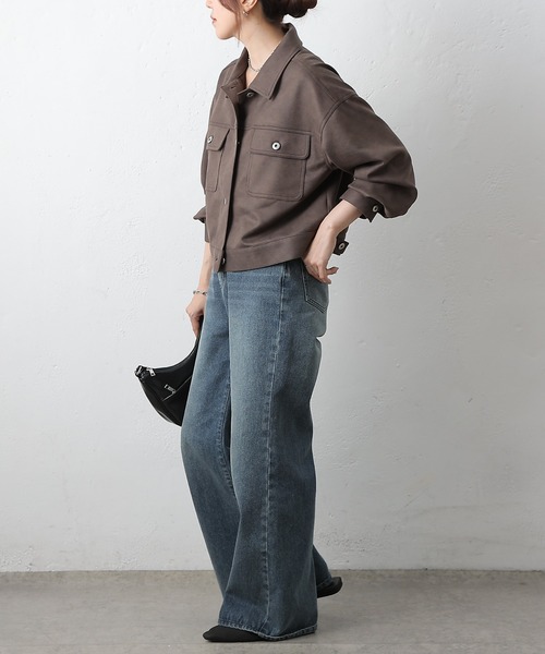 COLONY 2139（コロニートゥーワンスリーナイン）の「スエードポンチGジャン（その他アウター・レディース・ブラウン/キャメル/チャコールグレー・FREE）」の18枚目の写真