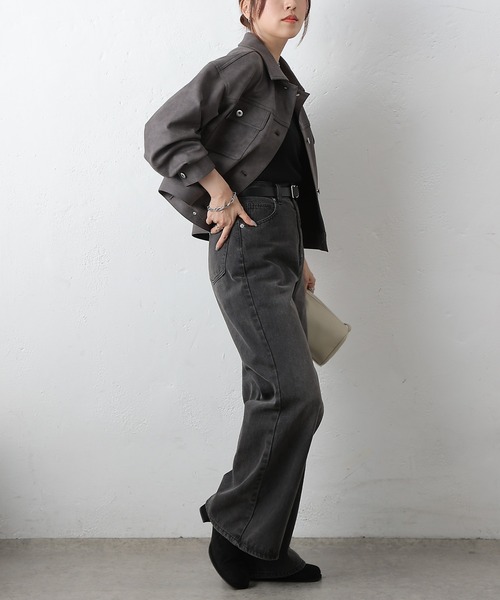 COLONY 2139（コロニートゥーワンスリーナイン）の「スエードポンチGジャン（その他アウター・レディース・ブラウン/キャメル/チャコールグレー・FREE）」の12枚目の写真