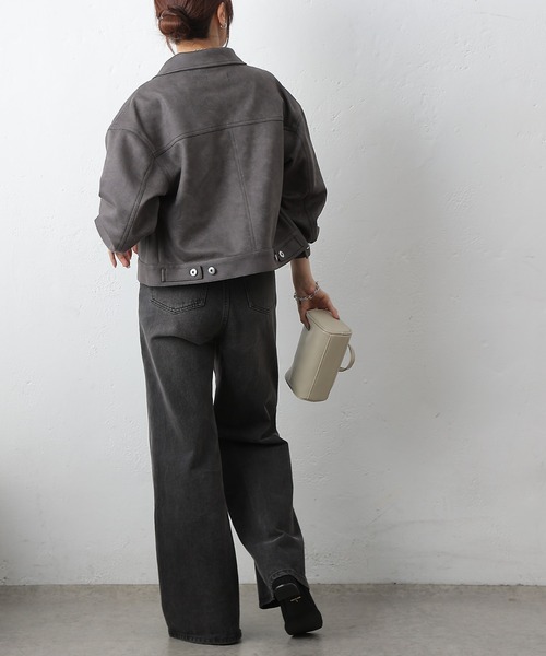 COLONY 2139（コロニートゥーワンスリーナイン）の「スエードポンチGジャン（その他アウター・レディース・ブラウン/キャメル/チャコールグレー・FREE）」の11枚目の写真