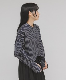 クロップド」に該当するトップス（ブルー・ネイビー/青色系