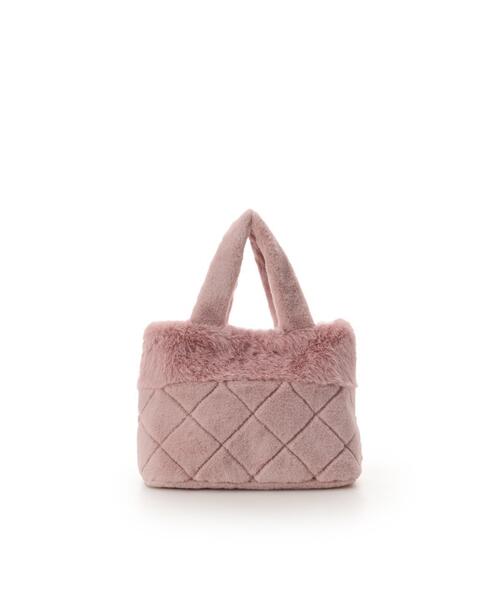 Samantha Thavasa Petit Choice（サマンサタバサ　プチチョイス）の「キルティングファーバッグ（ショルダーバッグ・レディース・ピンク/モカ/オフホワイト・FREE）」の14枚目の写真