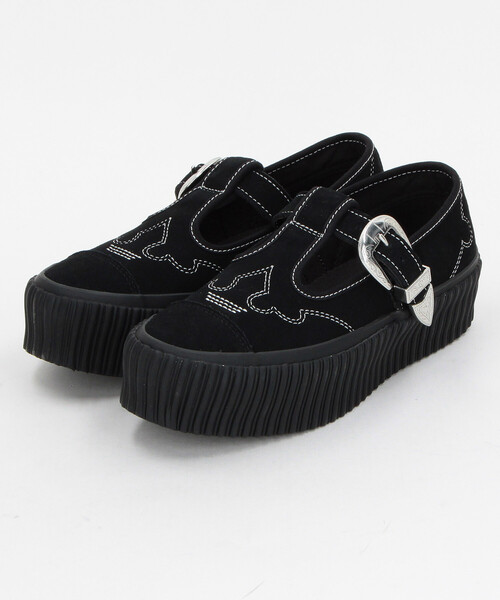 FREAK'S STORE（フリークスストア）の「CONVERSE/コンバース ALL STAR LIFTED RIBTAPE WT OX[23.5cm～24.5cm展開]/オールスターリフテッドリブテープ WT OX（スニーカー・レディース・ブラック/ホワイト・23.5cm/24.5cm）」の2枚目の写真
