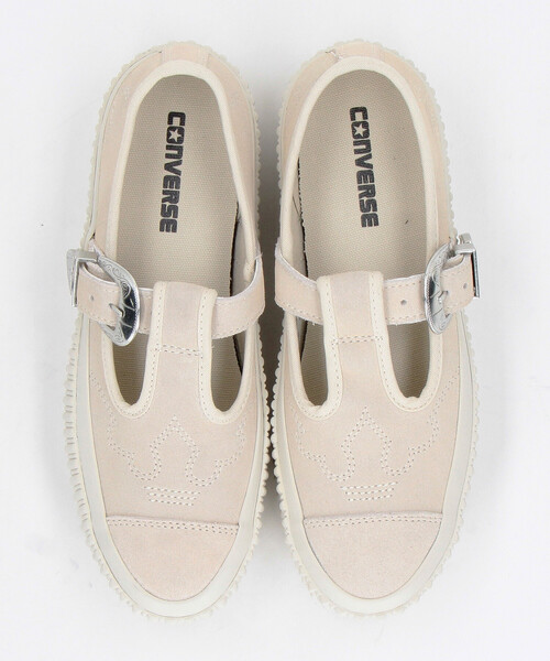 FREAK'S STORE（フリークスストア）の「CONVERSE/コンバース ALL STAR LIFTED RIBTAPE WT OX[23.5cm～24.5cm展開]/オールスターリフテッドリブテープ WT OX（スニーカー・レディース・ブラック/ホワイト・23.5cm/24.5cm）」の3枚目の写真