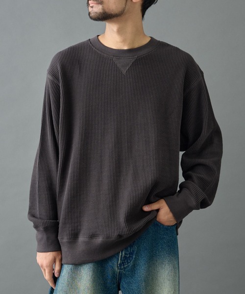 COLONY 2139（コロニートゥーワンスリーナイン）の「ワッフルクルーネック（Tシャツ/カットソー・メンズ・ホワイト/ブラック/チャコールグレー・MEDIUM/LARGE）」の3枚目の写真