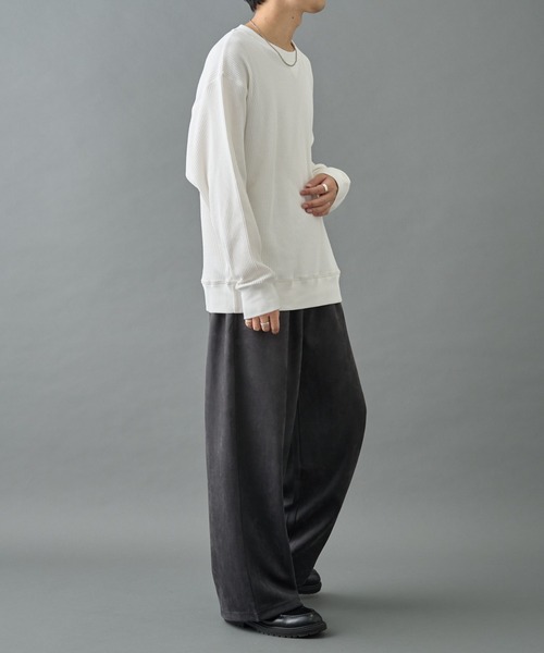 COLONY 2139（コロニートゥーワンスリーナイン）の「ワッフルクルーネック（Tシャツ/カットソー・メンズ・ホワイト/ブラック/チャコールグレー・MEDIUM/LARGE）」の18枚目の写真