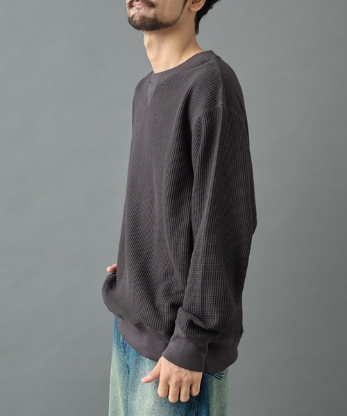 COLONY 2139（コロニートゥーワンスリーナイン）の「ワッフルクルーネック（Tシャツ/カットソー・メンズ・ホワイト/ブラック/チャコールグレー・MEDIUM/LARGE）」の12枚目の写真