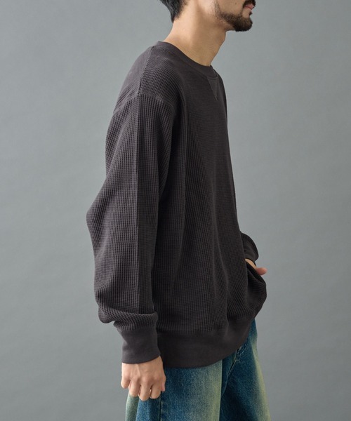 COLONY 2139（コロニートゥーワンスリーナイン）の「ワッフルクルーネック（Tシャツ/カットソー・メンズ・ホワイト/ブラック/チャコールグレー・MEDIUM/LARGE）」の14枚目の写真