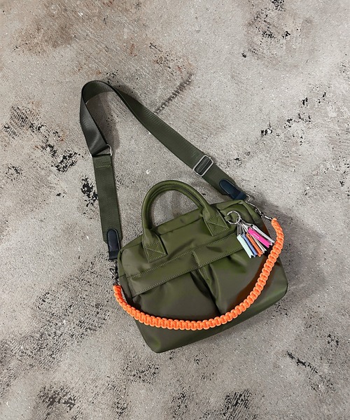 Magine(マージン)の「cheek チーク w pocket 3way boston/ダブルポケット 3way ショルダーバッグ(ショルダーバッグ・レディース・ベージュ/グレー/カーキ/ブラック・FREE)」の21枚目の写真