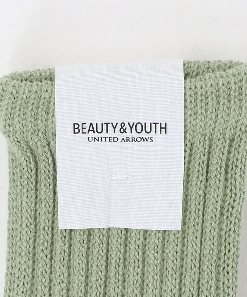 BEAUTY&YOUTH UNITED ARROWS（ビューティーアンドユースユナイテッドアローズ）の「ルーズ パイル クルー ソックス（ソックス/靴下・メンズ・ブラック/ライム/ホワイト/その他1・FREE）」の7枚目の写真