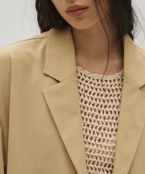 TODAYFUL(トゥデイフル)の「【TODAYFUL/トゥデイフル】Scallop Knit Tanktop/スカラップニットタンクトップ(ベスト・レディース・ブラック/レッド/キナリ・FREE)」の8枚目の写真