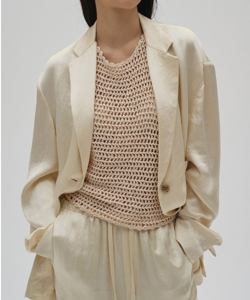 TODAYFUL(トゥデイフル)の「【TODAYFUL/トゥデイフル】Scallop Knit Tanktop/スカラップニットタンクトップ(ベスト・レディース・ブラック/レッド/キナリ・FREE)」の12枚目の写真