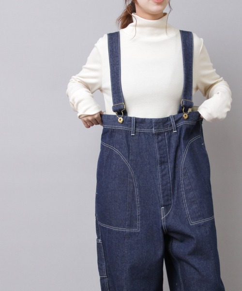 URCH RNA（アーチ アールエヌエー）の「O0747 カルゼデニムのサスペンダーパンツ（サロペット/オーバーオール・レディース・ワンウォッシュ/ブラック・FREE）」の16枚目の写真