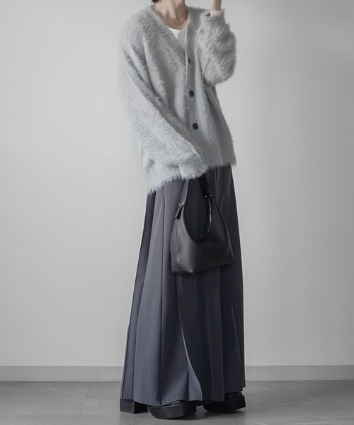 ELLUV（エルブ）の「【ELLUV/エルヴ】＋7cmボリュームヒール メタルアクセント レースアップスクエアトゥブーツ（ブーツ・メンズ・ブラック・23.5㎝/27.5cm/26.5cm/25.5cm/24.5cm）」の19枚目の写真