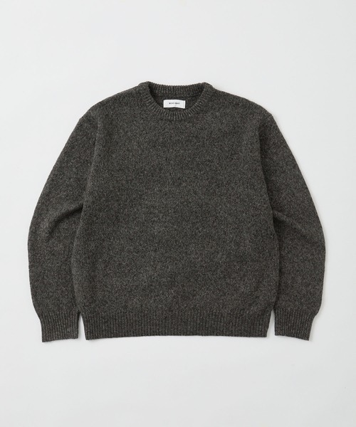 チャコール のん様 帯電防止/ウォッシャブル/アンチピリング> ミックスヤーン オーバー