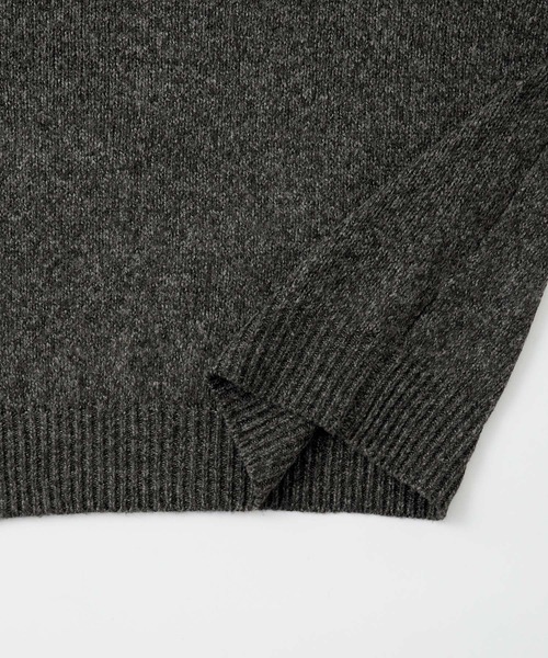 ミックスヤーンクルーネックニットプルオーバー Whim Gazette(ウィム ガゼット)の【WEB限定カラー有り】ミックスヤーン