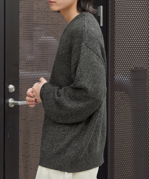 MARK&LONA オーバーニット　ミックスヤーンタートル　ニット　高級品 MARK&LONA オーバーニット ミックスヤーンタートル ニット 高級品