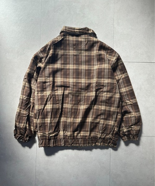 VIBGYOR(ヴィブジョー)の「リバーシブルチェック柄 ビッグシルエットブルゾン/韓国ストリートファッション ユニセックス 秋冬(CZ)(その他アウター・レディース・ブラウン・L/M)」の11枚目の写真