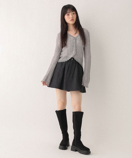 セール】デニムサーキュラーミニスカート 605798（デニムスカート