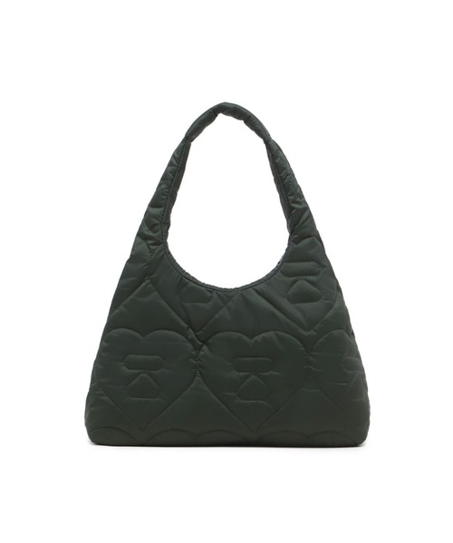 A BATHING APE（アベイシングエイプ）の「QUILTED HEART MONOGRAM SHOULDER BAG（ショルダーバッグ・レディース・ネイビー/オリーブ/アイボリー・FREE）」の14枚目の写真