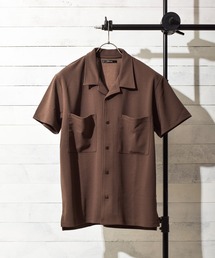 Bling Leads | 【RES】梨地オープン半袖シャツ(シャツ/ブラウス)