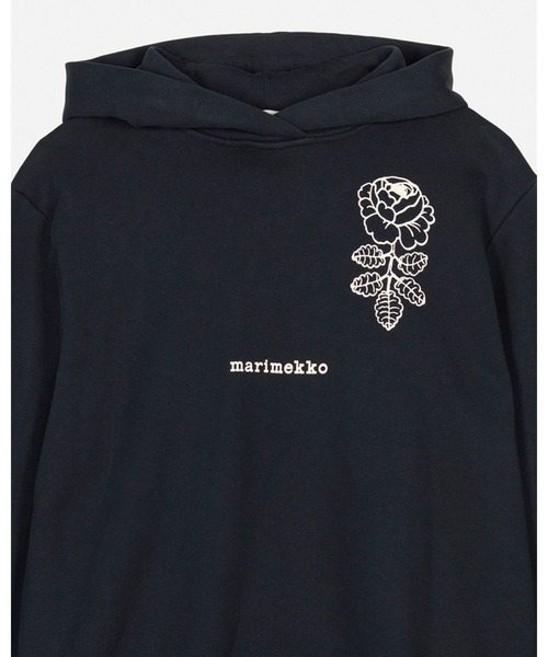 marimekko（マリメッコ）の「【kioski】Peite Vihkiruusu / hoodie（パーカー・レディース・ブラック・X-SMALL/SMALL/MEDIUM）」の8枚目の写真