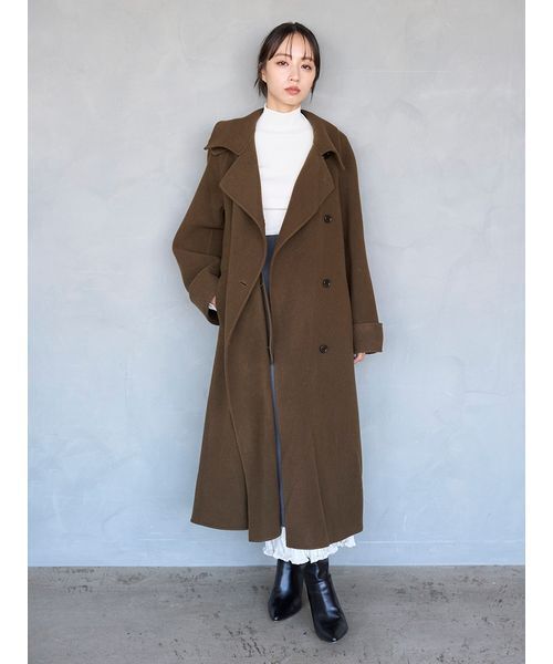 SNIDEL(スナイデル)の「2wayハイネックプルオーバー(ニット/セーター・レディース・アイボリー/ブラック/ブラウン/ピンク・F)」の20枚目の写真