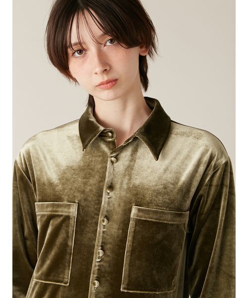 LILY BROWN(リリーブラウン)の「ベロアジャンプスーツ(つなぎ/オールインワン・レディース・ブラック/カーキ/ピンクベージュ・F/00)」の9枚目の写真