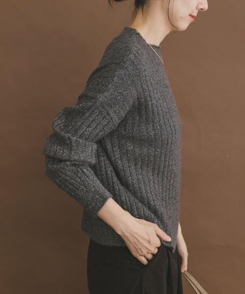 ITEMS URBANRESEARCH(アイテムズ アーバンリサーチ)の「ワイドリブラメニット(ニット/セーター・レディース・ブラウン/ピンク/グレー・FREE)」の12枚目の写真