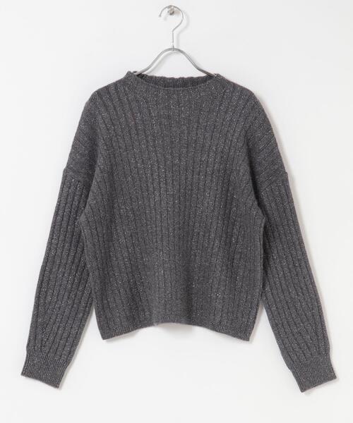 ITEMS URBANRESEARCH(アイテムズ アーバンリサーチ)の「ワイドリブラメニット(ニット/セーター・レディース・ブラウン/ピンク/グレー・FREE)」の8枚目の写真