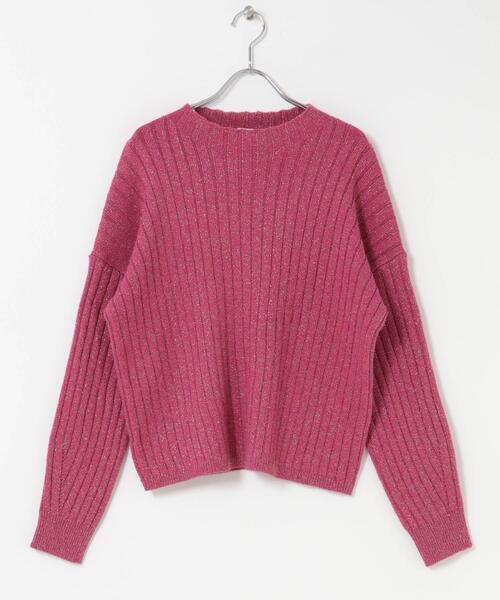 ITEMS URBANRESEARCH(アイテムズ アーバンリサーチ)の「ワイドリブラメニット(ニット/セーター・レディース・ブラウン/ピンク/グレー・FREE)」の16枚目の写真