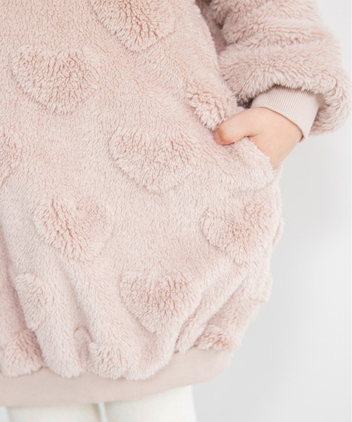 BRANSHES（ブランシェス）の「アソートボアワンピース（ワンピース・キッズ・アイボリー/ピンクベージュ/チャコールグレー・120/100/80/110/130/140/90/150）」の10枚目の写真