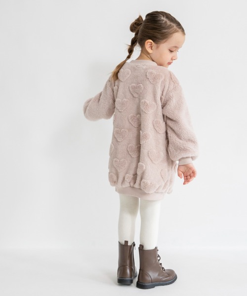 BRANSHES（ブランシェス）の「アソートボアワンピース（ワンピース・キッズ・アイボリー/ピンクベージュ/チャコールグレー・120/100/80/110/130/140/90/150）」の8枚目の写真