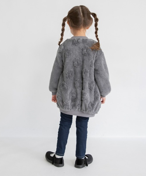 BRANSHES（ブランシェス）の「アソートボアワンピース（ワンピース・キッズ・アイボリー/ピンクベージュ/チャコールグレー・120/100/80/110/130/140/90/150）」の14枚目の写真