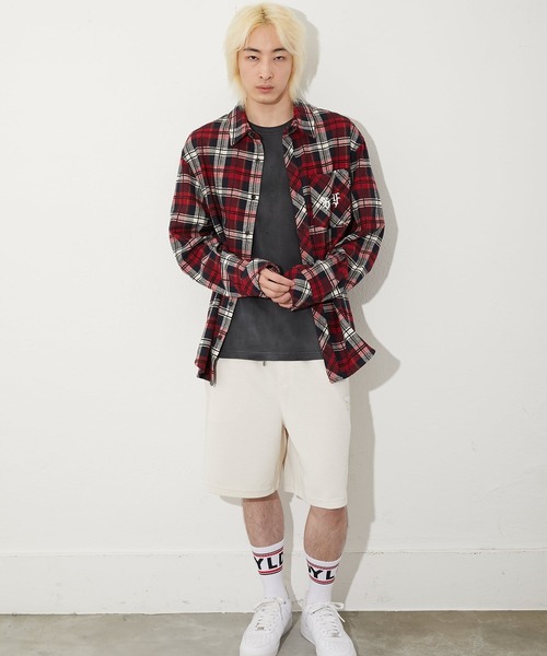 BOY LONDON（ボーイロンドン）の「【BOY LONDON】EAGLE CHECK SHIRT BURGUNDY（シャツ/ブラウス・メンズ・バーガンディー・X-LARGE/MEDIUM/LARGE）」の7枚目の写真
