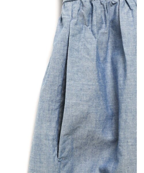 MidiUmi（ミディウミ）の「MidiUmi シャンブレーギャザーワンピース（ワンピース・レディース・ブルー/ブラック・FREE）」の19枚目の写真