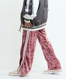CONVERSE TOKYO | SIDE LINE CRASHED VELOR TRACK PANTS(その他パンツ)