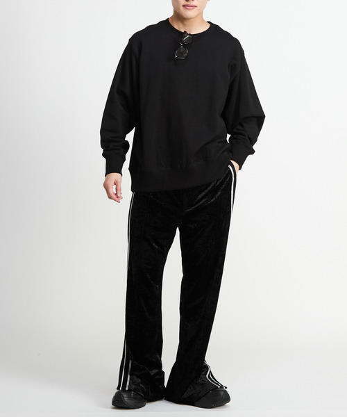 CONVERSE TOKYO（コンバーストウキョウ）の「SIDE LINE CRASHED VELOR TRACK PANTS（その他パンツ・レディース・ピンク/グレー/ブルー/ブラック・SMALL/MEDIUM）」の7枚目の写真