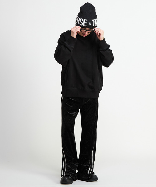 CONVERSE TOKYO（コンバーストウキョウ）の「SIDE LINE CRASHED VELOR TRACK PANTS（その他パンツ・レディース・ピンク/グレー/ブルー/ブラック・SMALL/MEDIUM）」の10枚目の写真